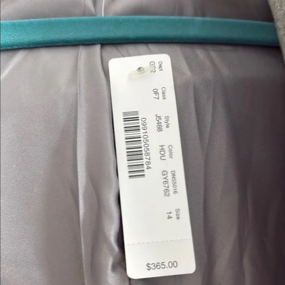 J. Crew Gray Wool Pea Coat with Fur Collar - Picture 2 of 7